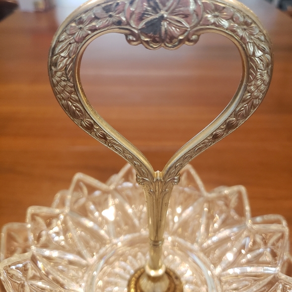 2 Tiered Glass Tray Vintage - Picture 11 of 16